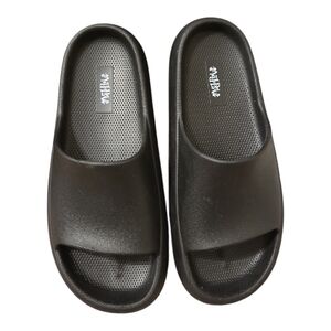 Mad Love Black Slide Sandals